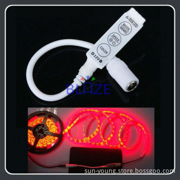 Mini RGB LED Controller 3 Key Dimmer 12V